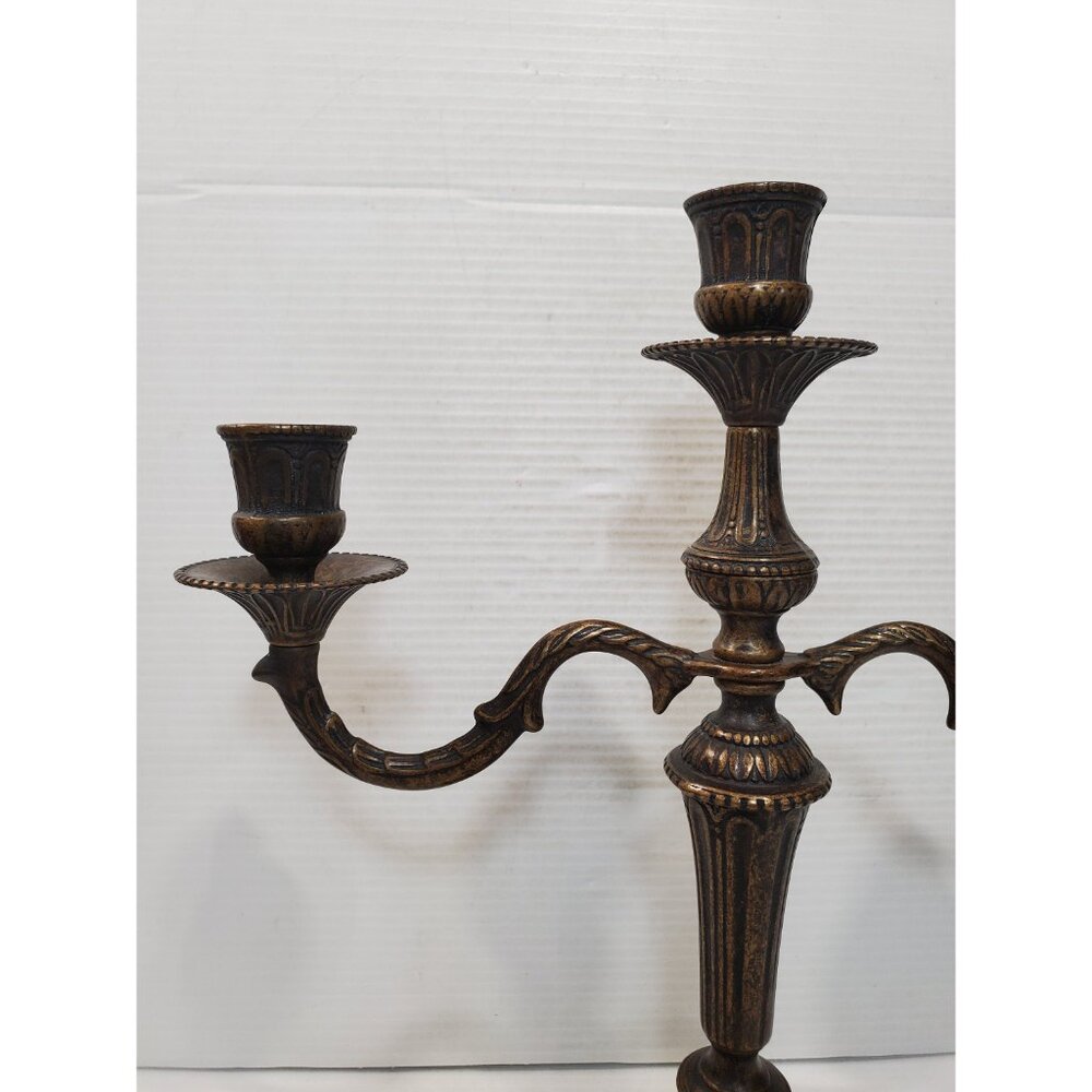 Vintage candelabra candle holders/ 3 arm candelabras/ candelabra perfect for - Picture 4 of 10